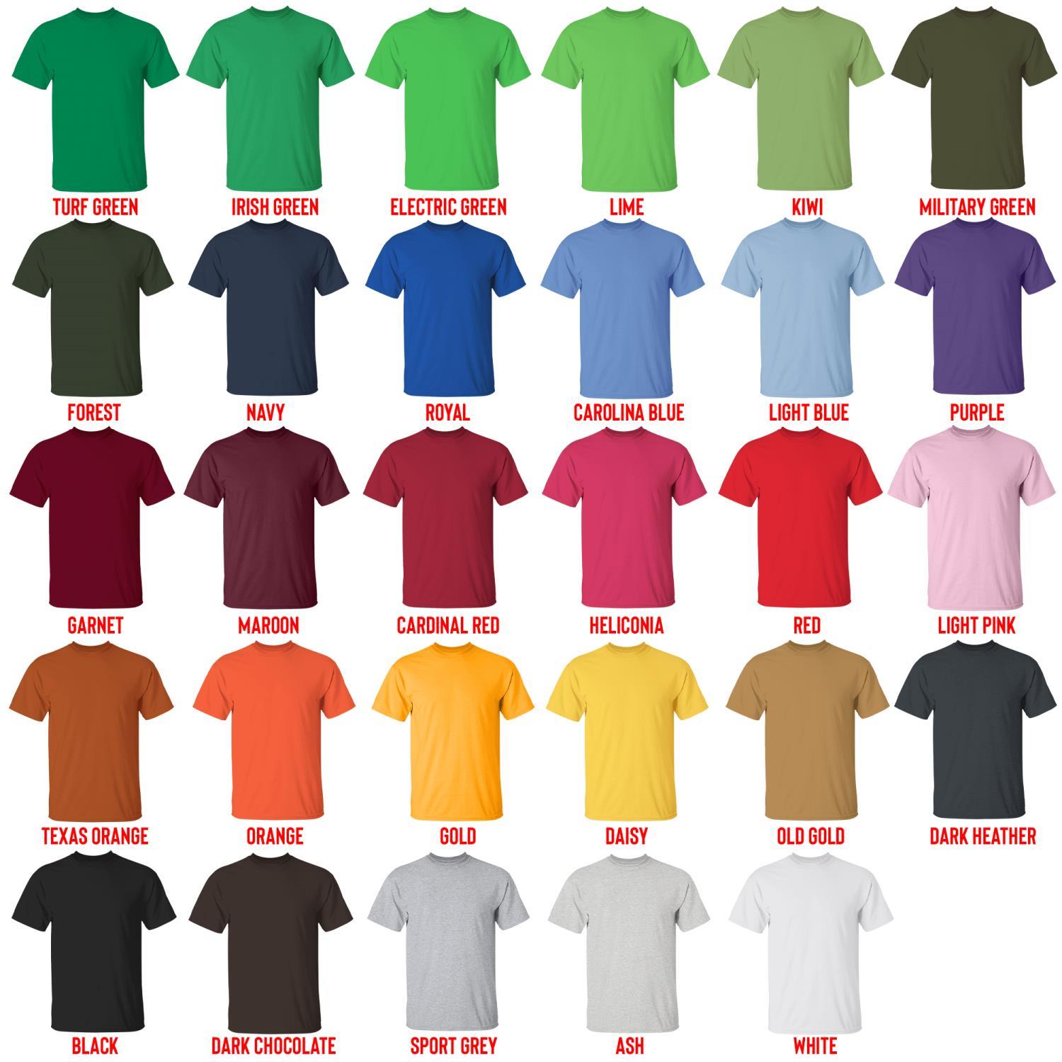 t shirt color chart - Genshin Impact UK Store
