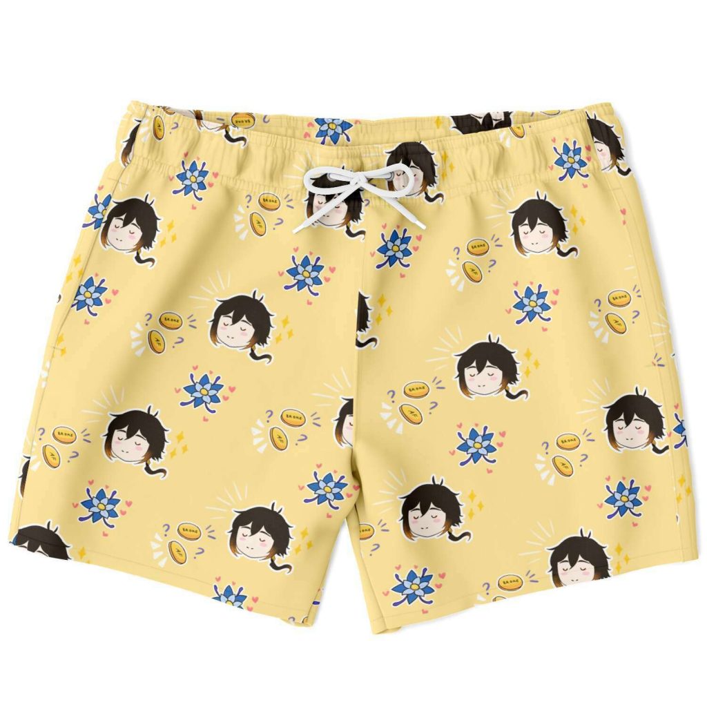 Geo Dad Zhongli Genshin Impact Swim Trunks