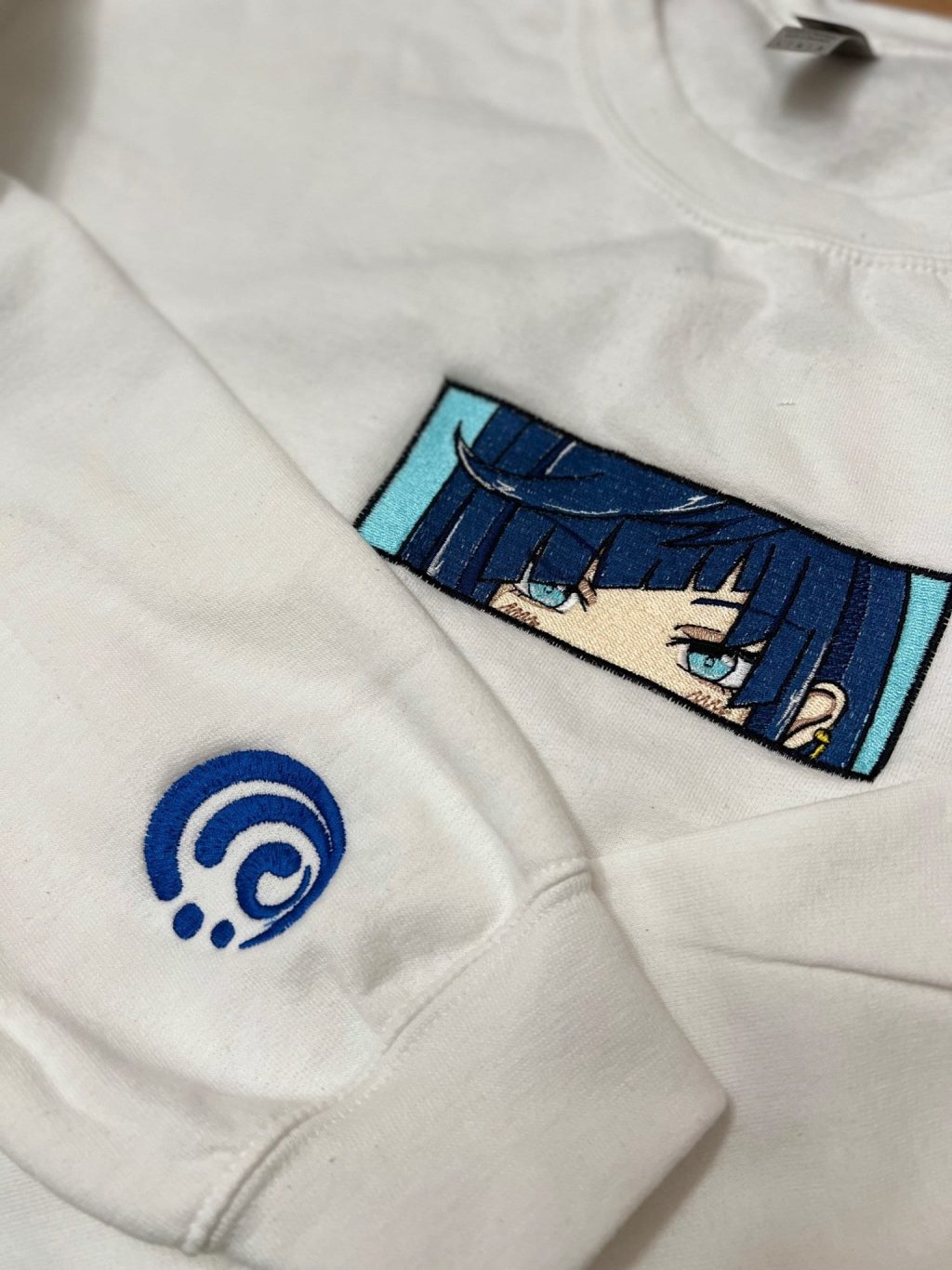 Genshin Impact Yelan Face Boxed Embroidered Clothing
