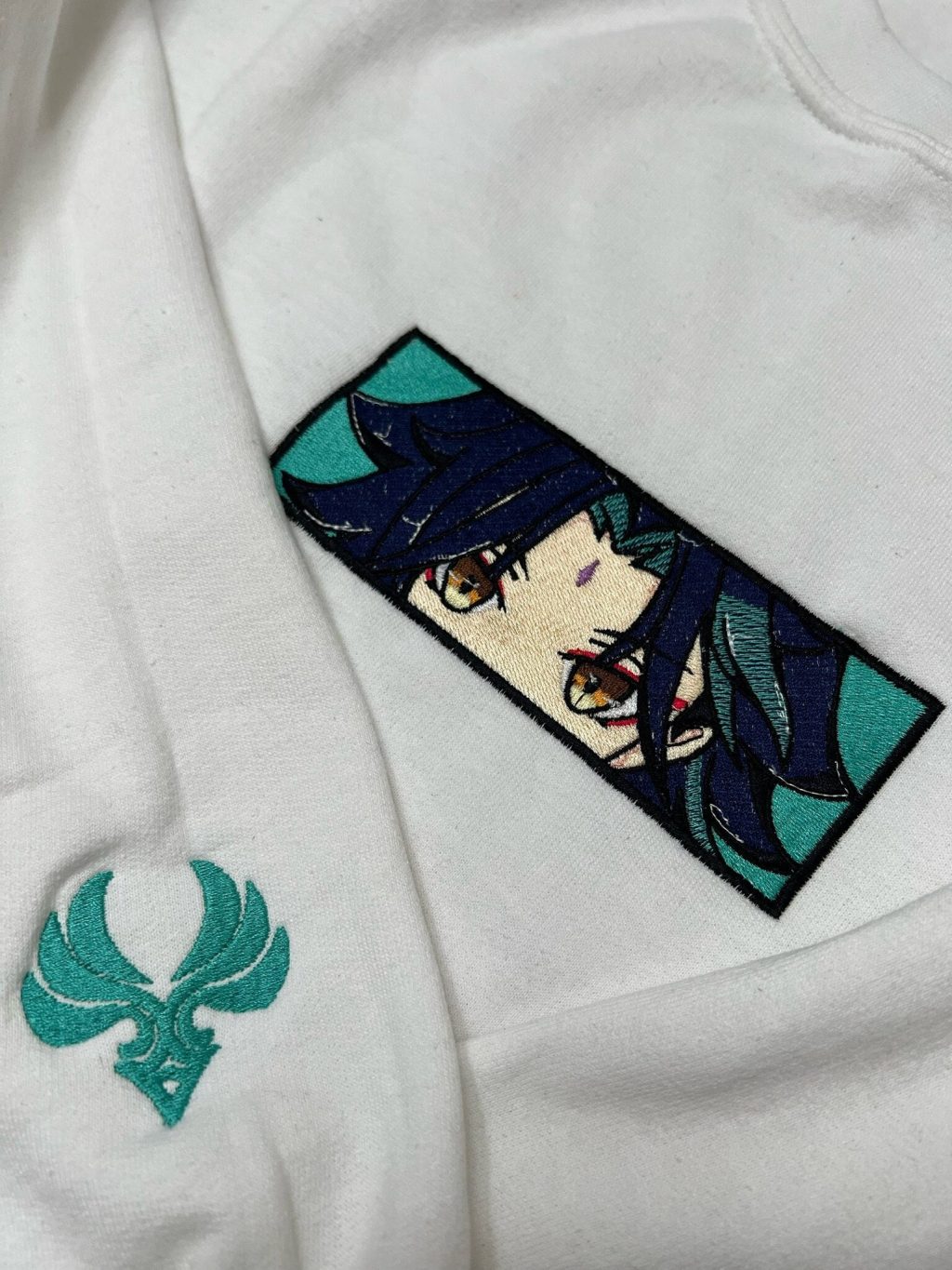 Genshin Impact Xiao Face Boxed Embroidered Clothing