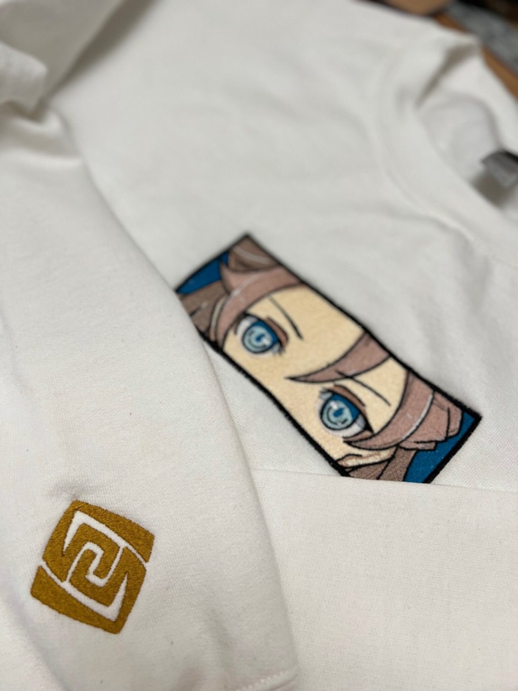 Genshin Impact Albedo Face Boxed Embroidered Clothing