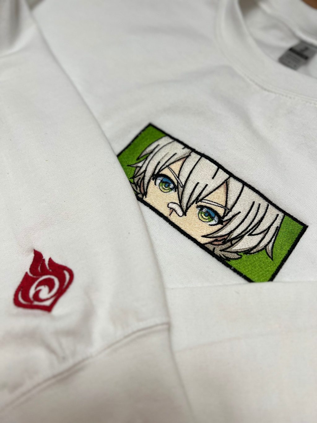 Genshin Impact Bennett Face Boxed Embroidered Clothing