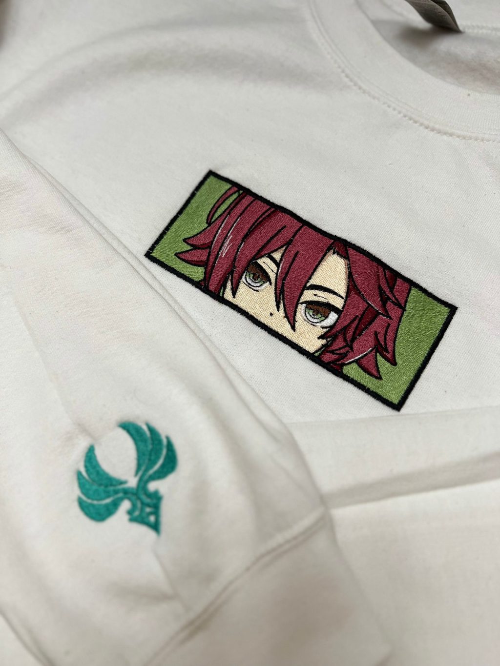 Genshin Impact Heizou Face Boxed Embroidered Clothing