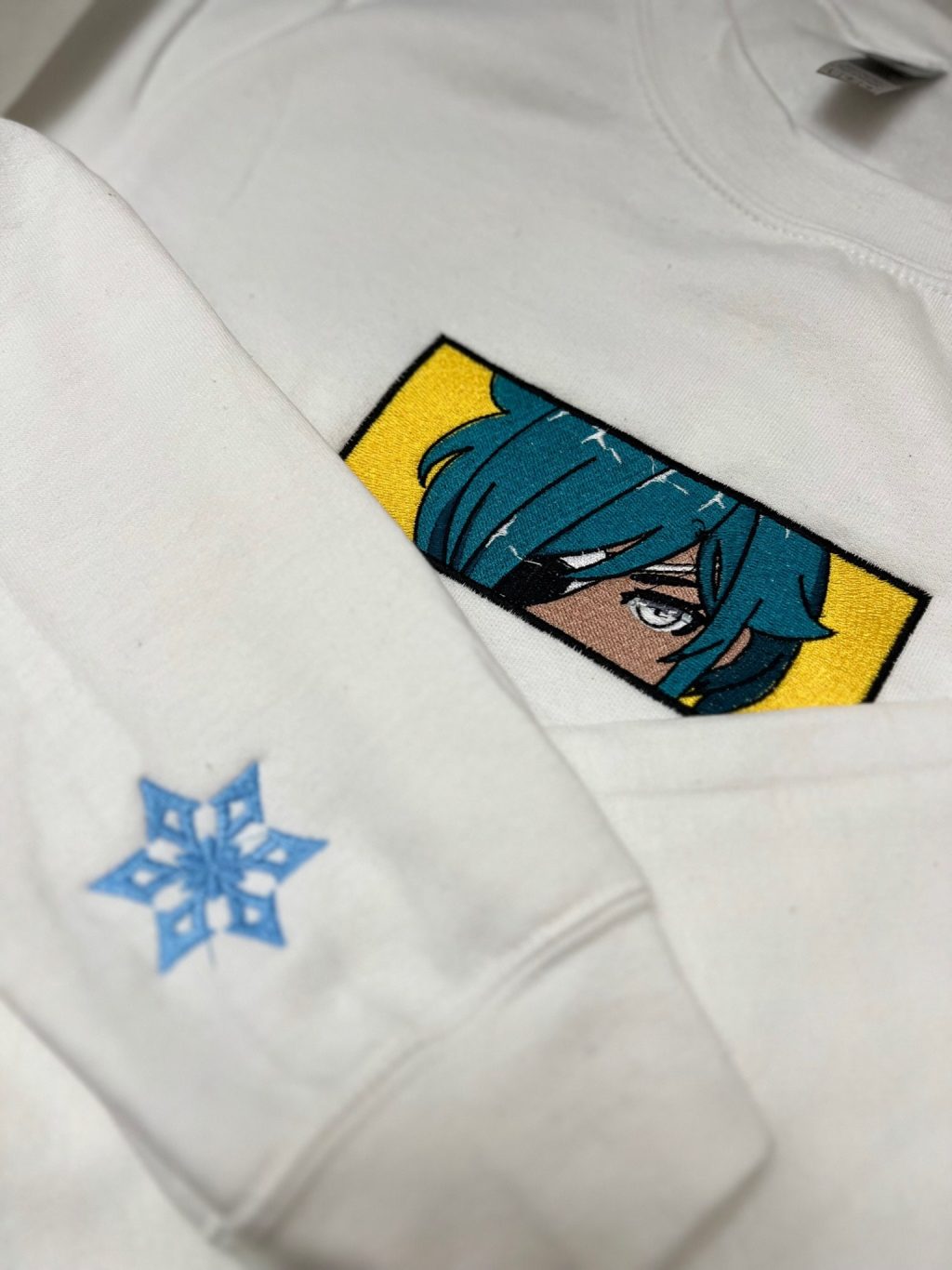 Genshin Impact Kaeya Face Boxed Embroidered Clothing