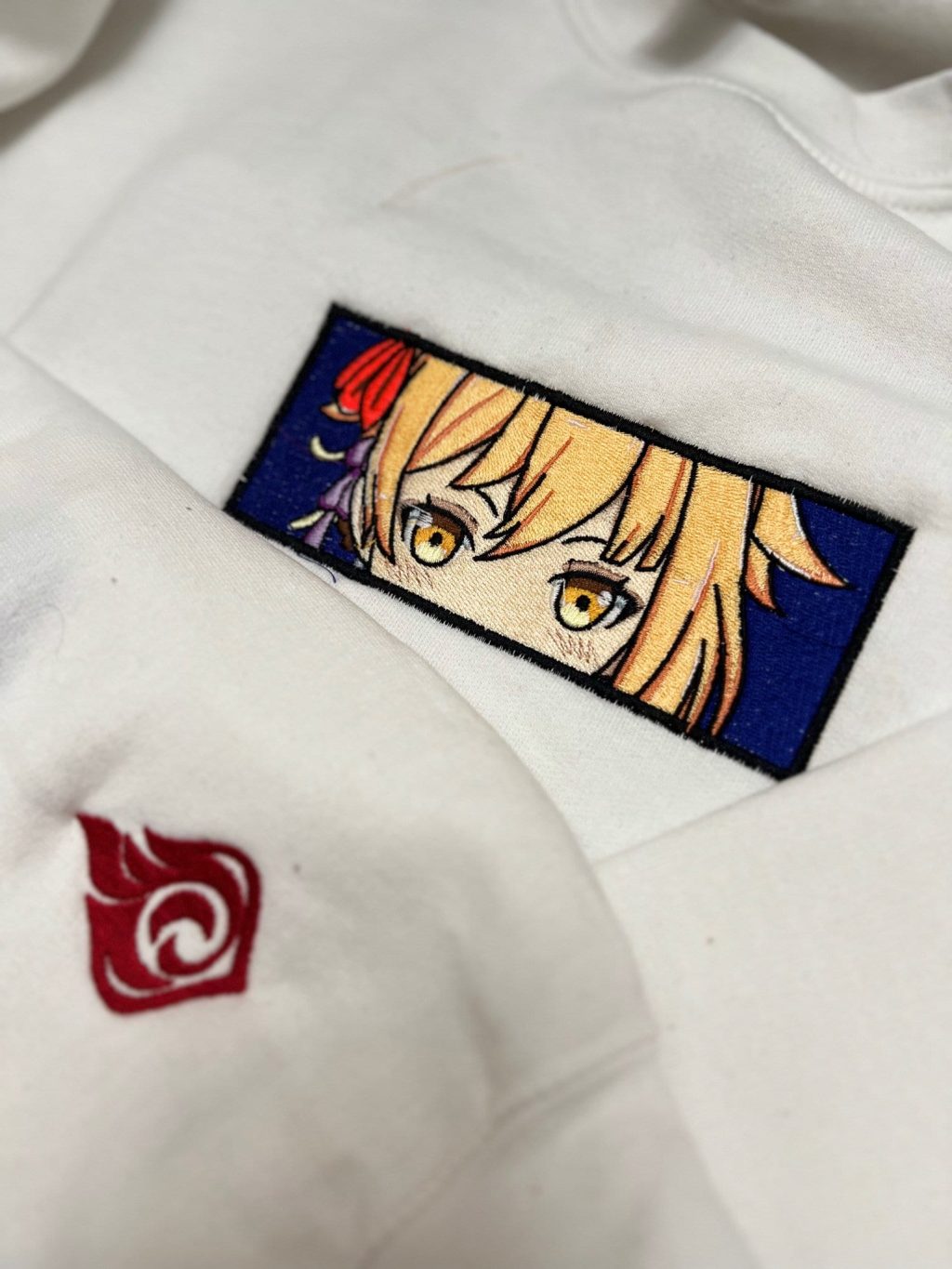 Genshin Impact Yoimiya Face Boxed Embroidered Clothing