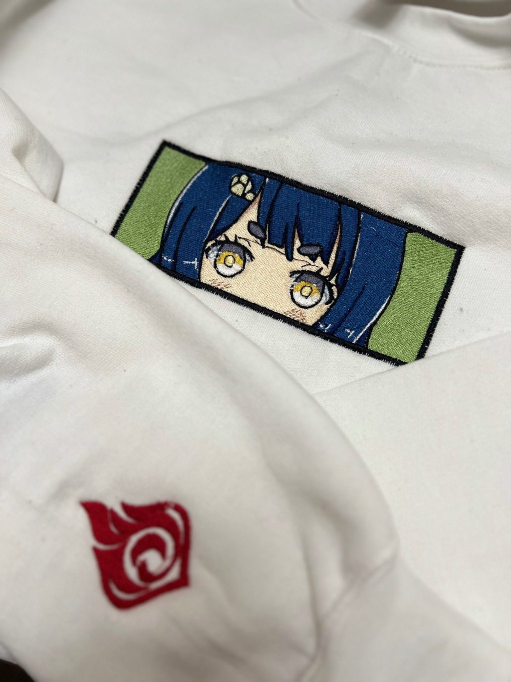 Genshin Impact Xiangling Face Boxed Embroidered Clothing