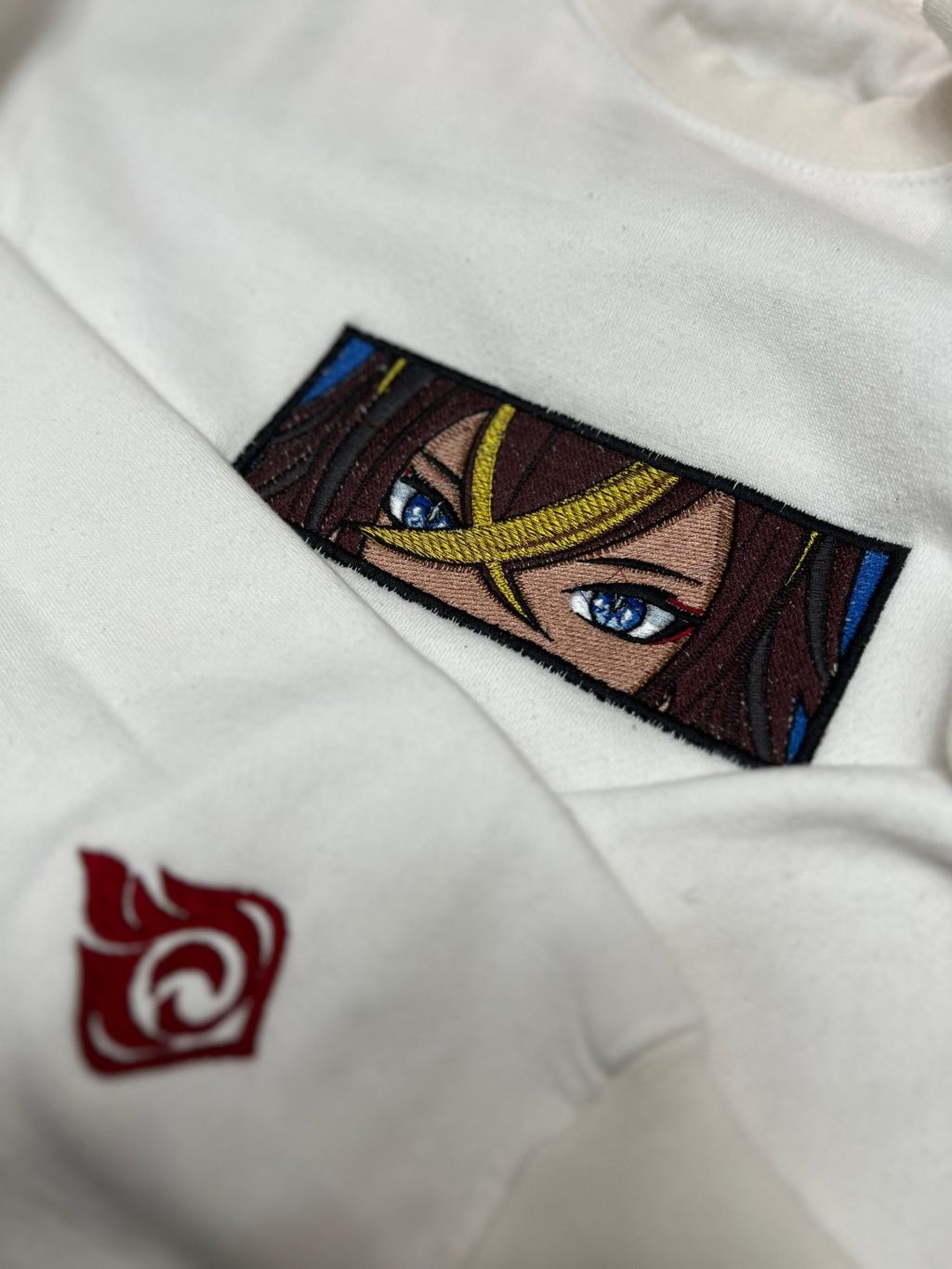 Genshin Impact Dehya Face Boxed Embroidered Clothing