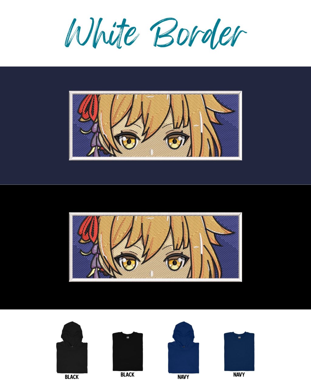 Genshin Impact Yoimiya Face Boxed Embroidered Clothing - Image 3