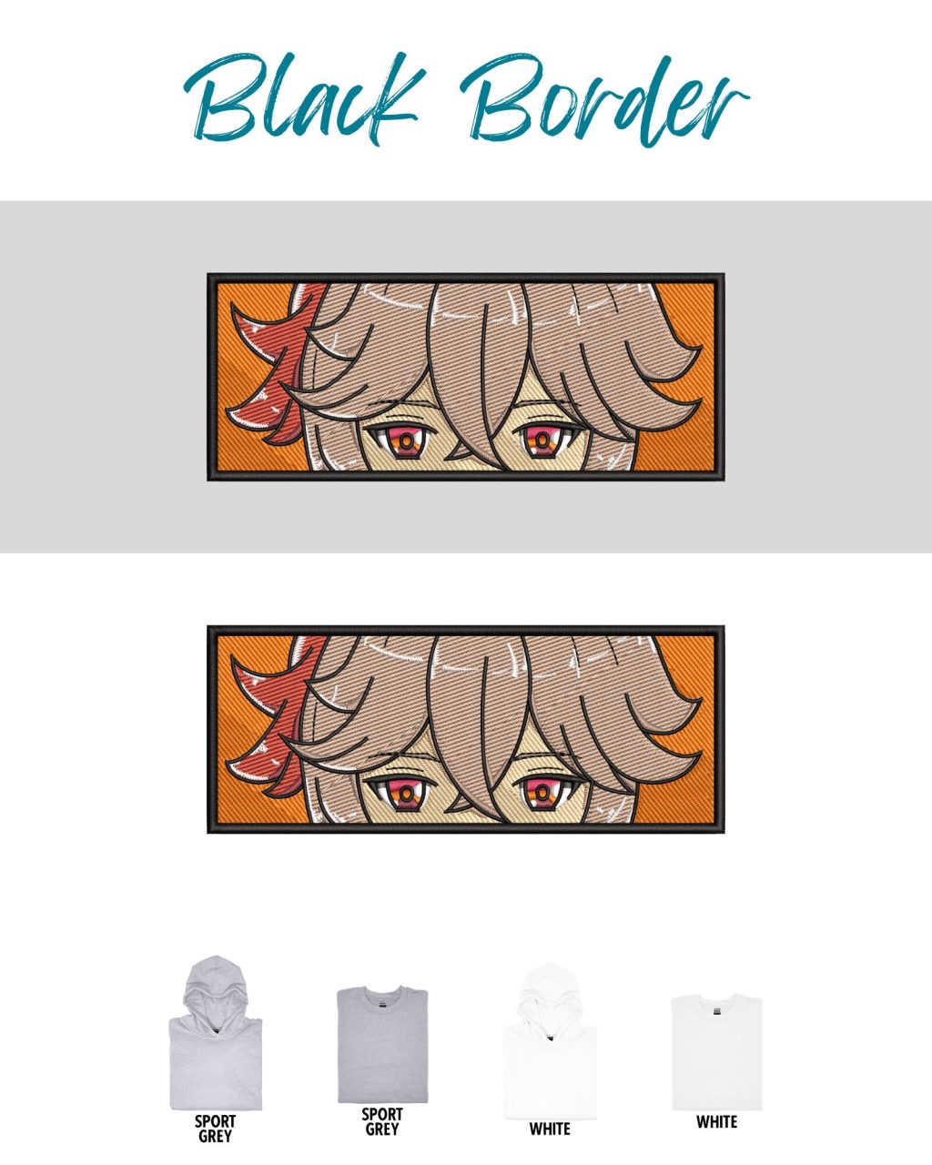 Genshin Impact Kazuha Face Boxed Embroidered Clothing - Image 2