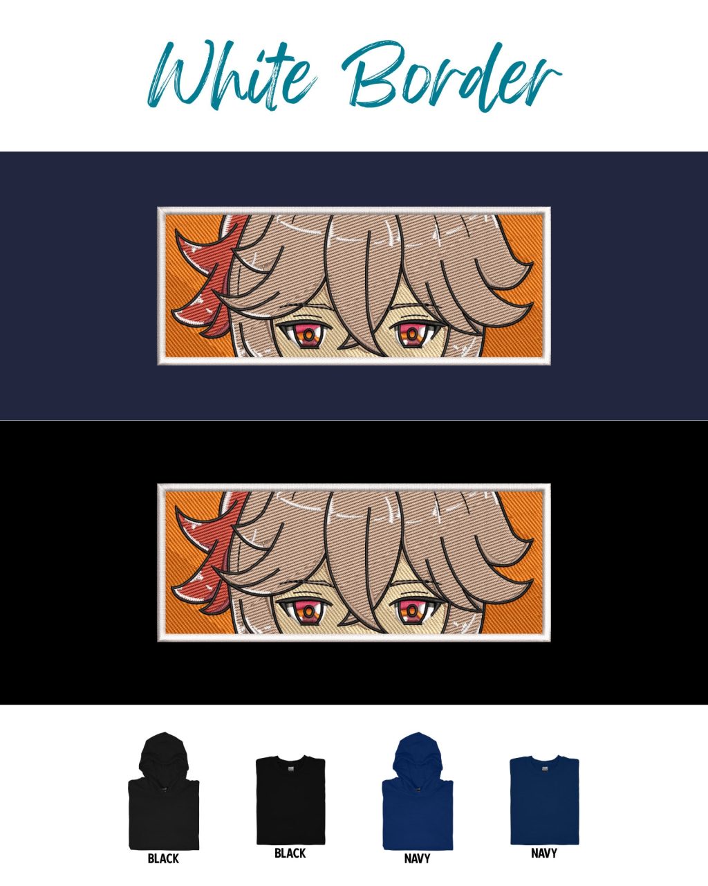 Genshin Impact Kazuha Face Boxed Embroidered Clothing - Image 3