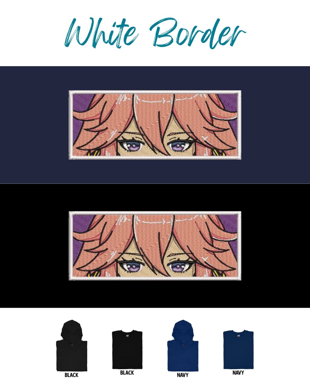 Genshin Impact Yae Miko Face Boxed Embroidered Clothing - Image 3
