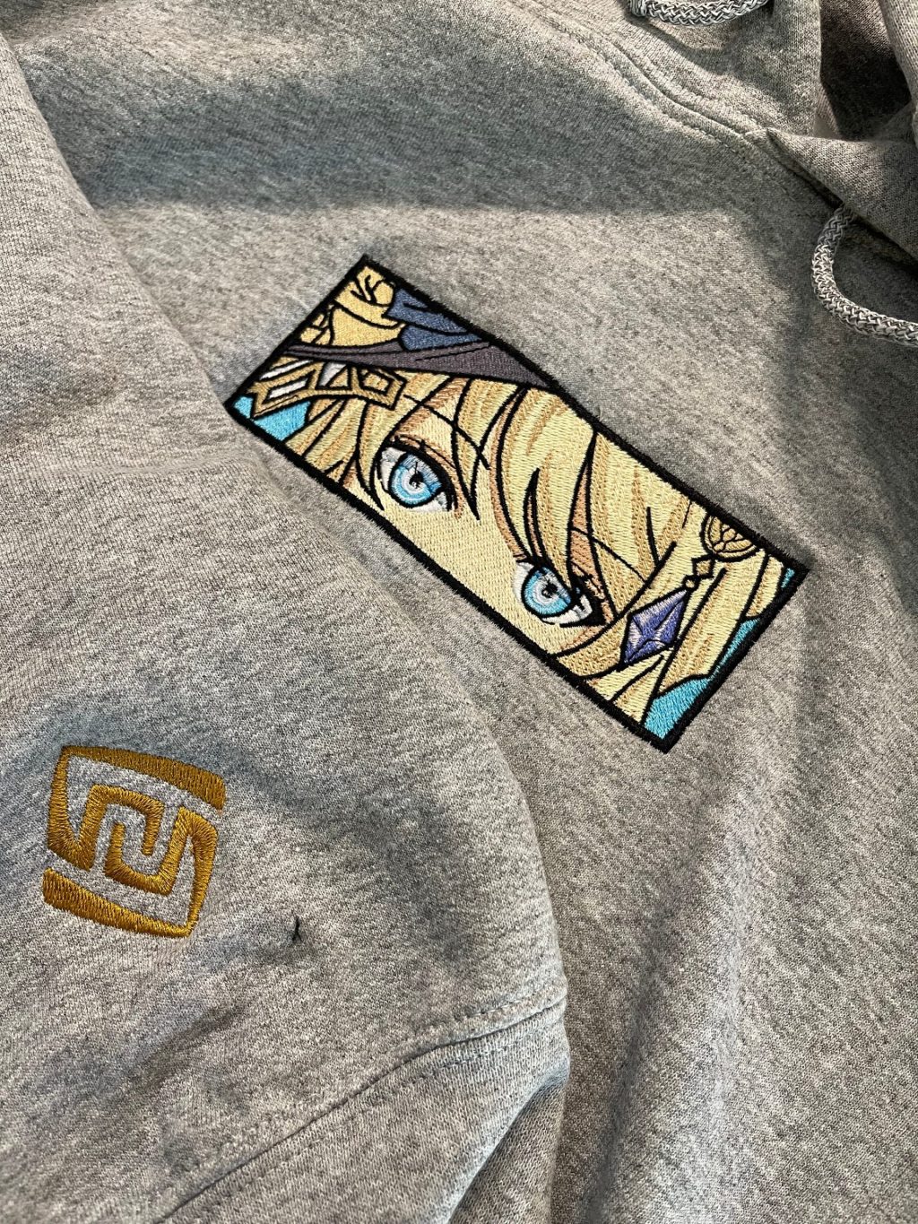 Genshin Impact Navia Face Boxed Embroidered Clothing