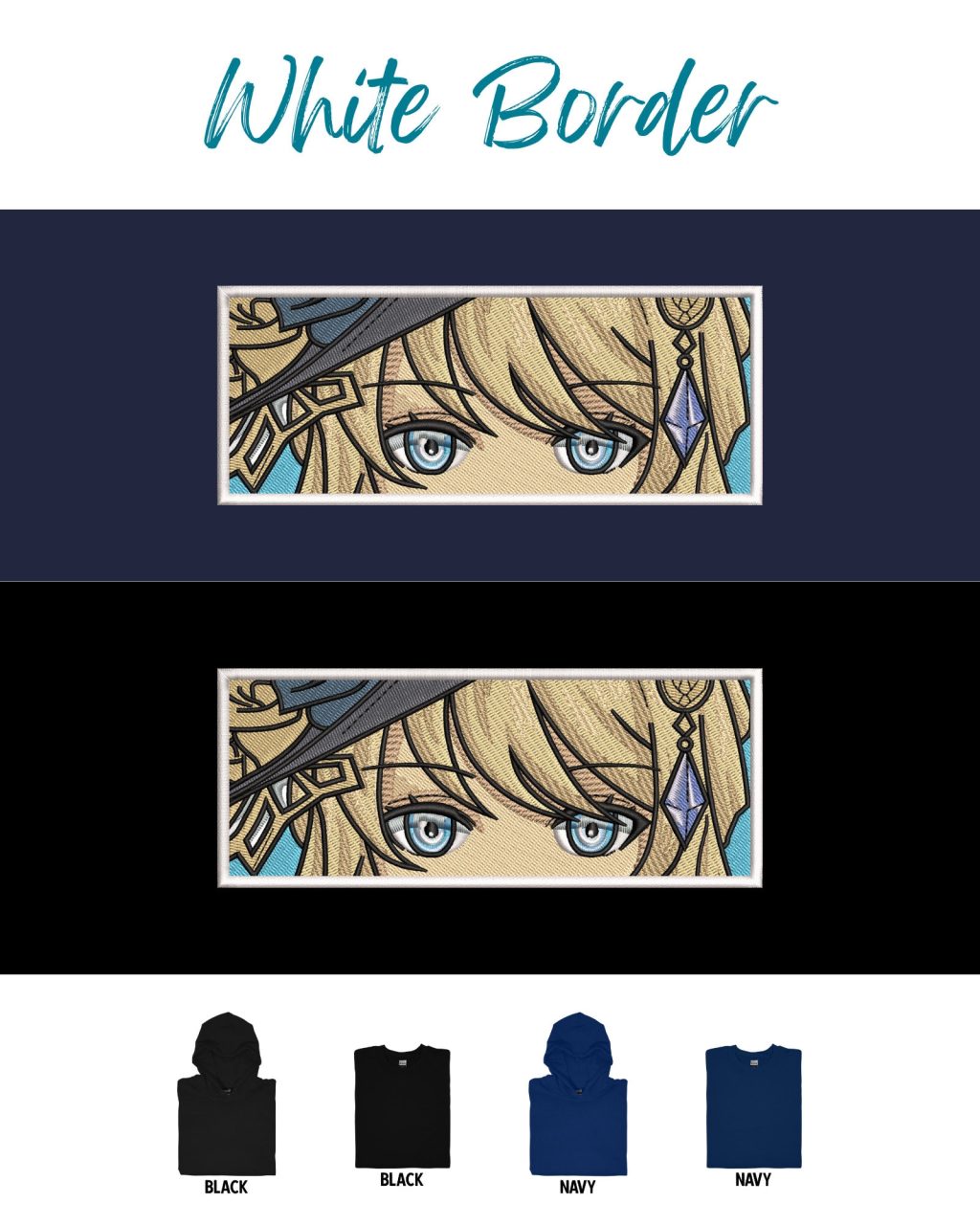 Genshin Impact Navia Face Boxed Embroidered Clothing - Image 3