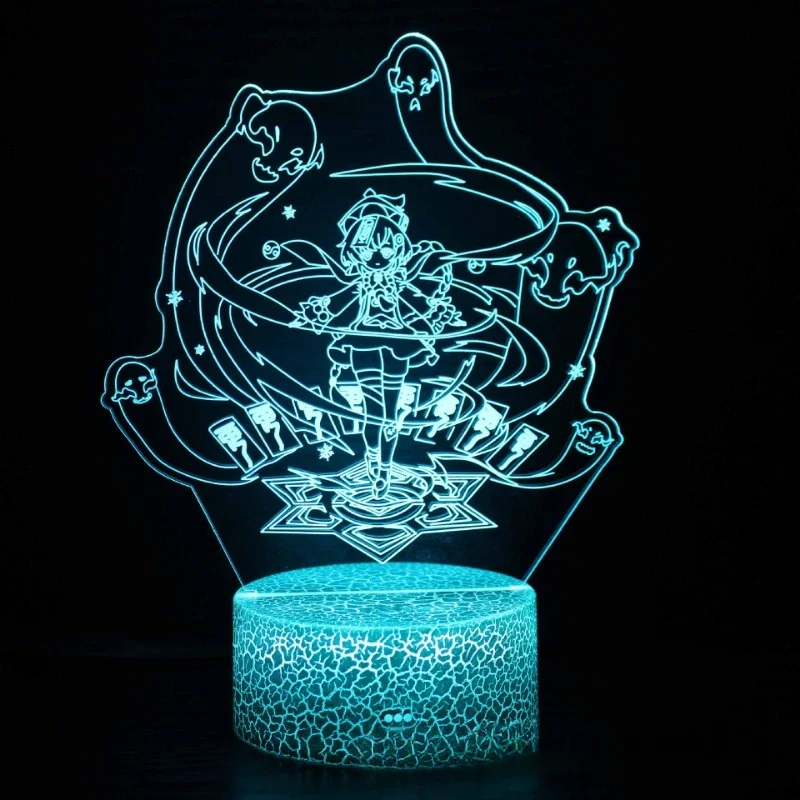 kf S8f6248b5e01e4fb992b5fda22d59a23ej Genshin Impact Yae Miko Hu Tao Scaramouche Game Figure 3d Led Lamp for Bedroom Kazuha Tighnari - Genshin Impact UK Store